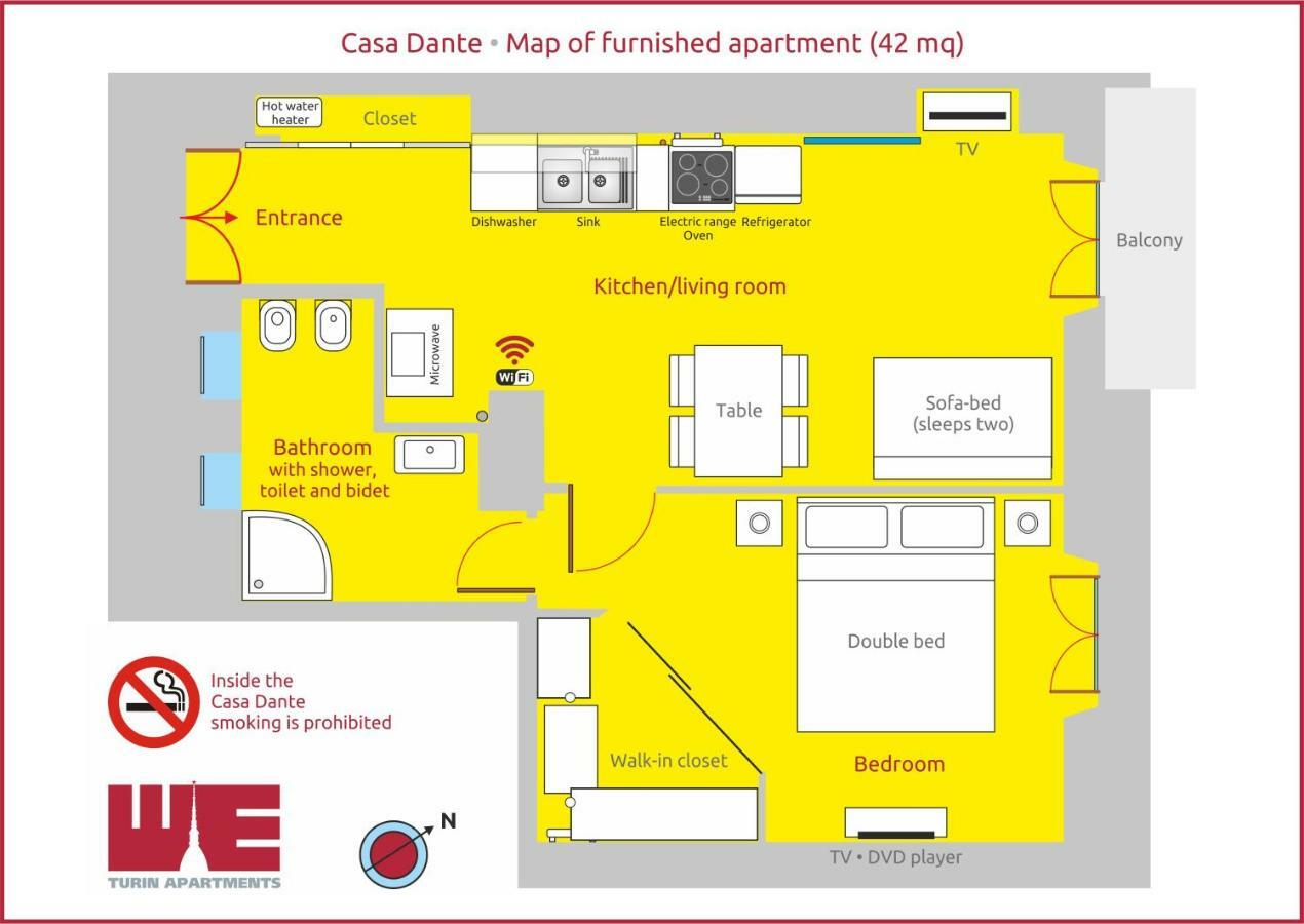 Ferienwohnung Casa Dante Turin Exterior foto